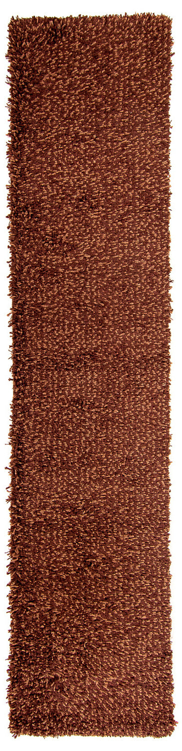 Runner High-Pile Rug - 295 x 66 cm - brown