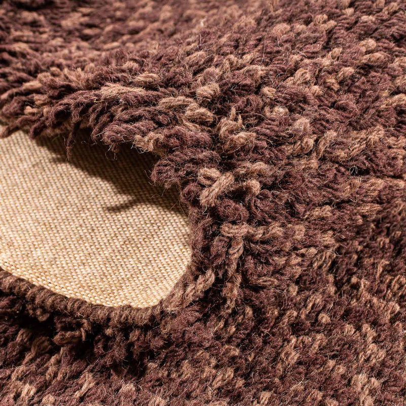 Runner High-Pile Rug - 295 x 66 cm - brown