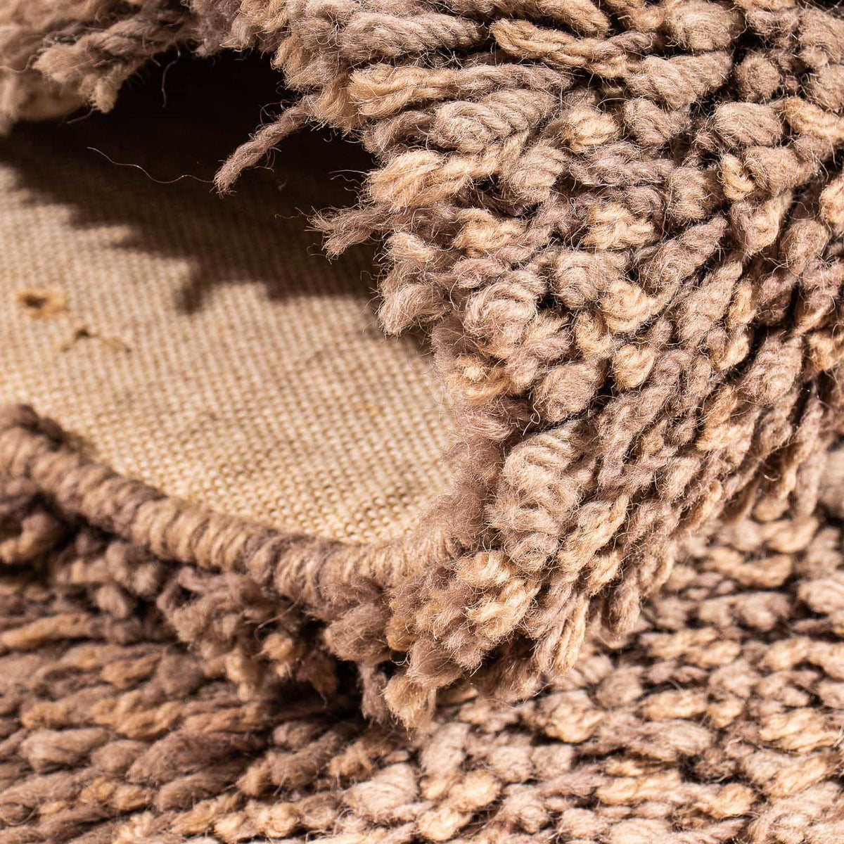 Runner High-Pile Rug - 310 x 65 cm - light brown