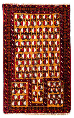 Belutsch Rug - 129 x 75 cm - dark red