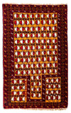 Belutsch Rug 75x129cm - Persian Rugs - Rectangle / Dark Red / 75 x 129 cm Rectangle