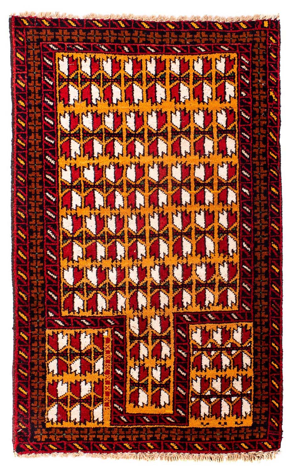 Belutsch Rug - 129 x 75 cm - dark red