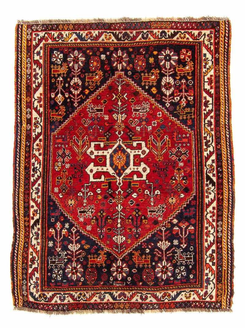 Perser Rug - Nomadic - 142 x 115 cm - dark red