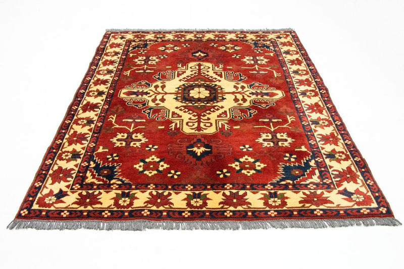 Afghan Rug - Hatschlu - 195 x 159 cm - rust