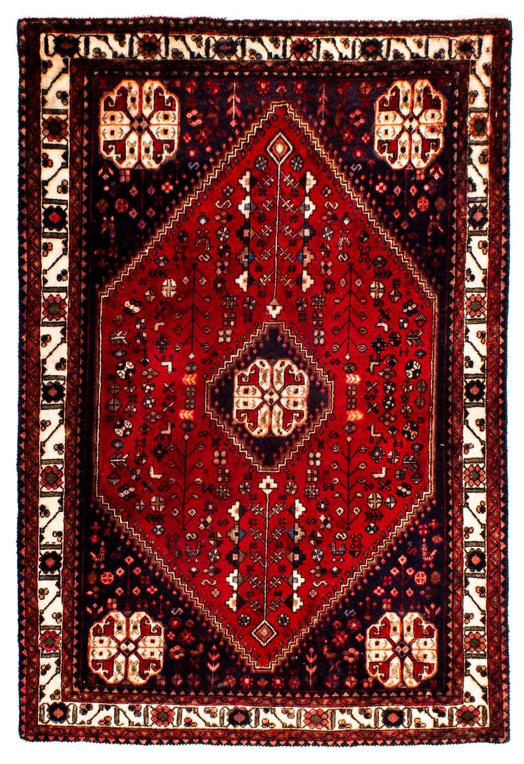 Perser Rug - Nomadic - 144 x 98 cm - dark red
