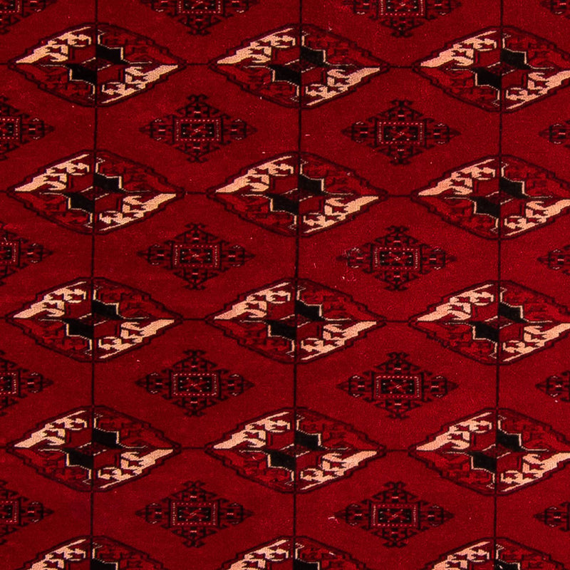Turkaman Rug - 190 x 146 cm - dark red