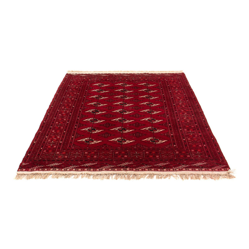Turkaman Rug - 190 x 146 cm - dark red
