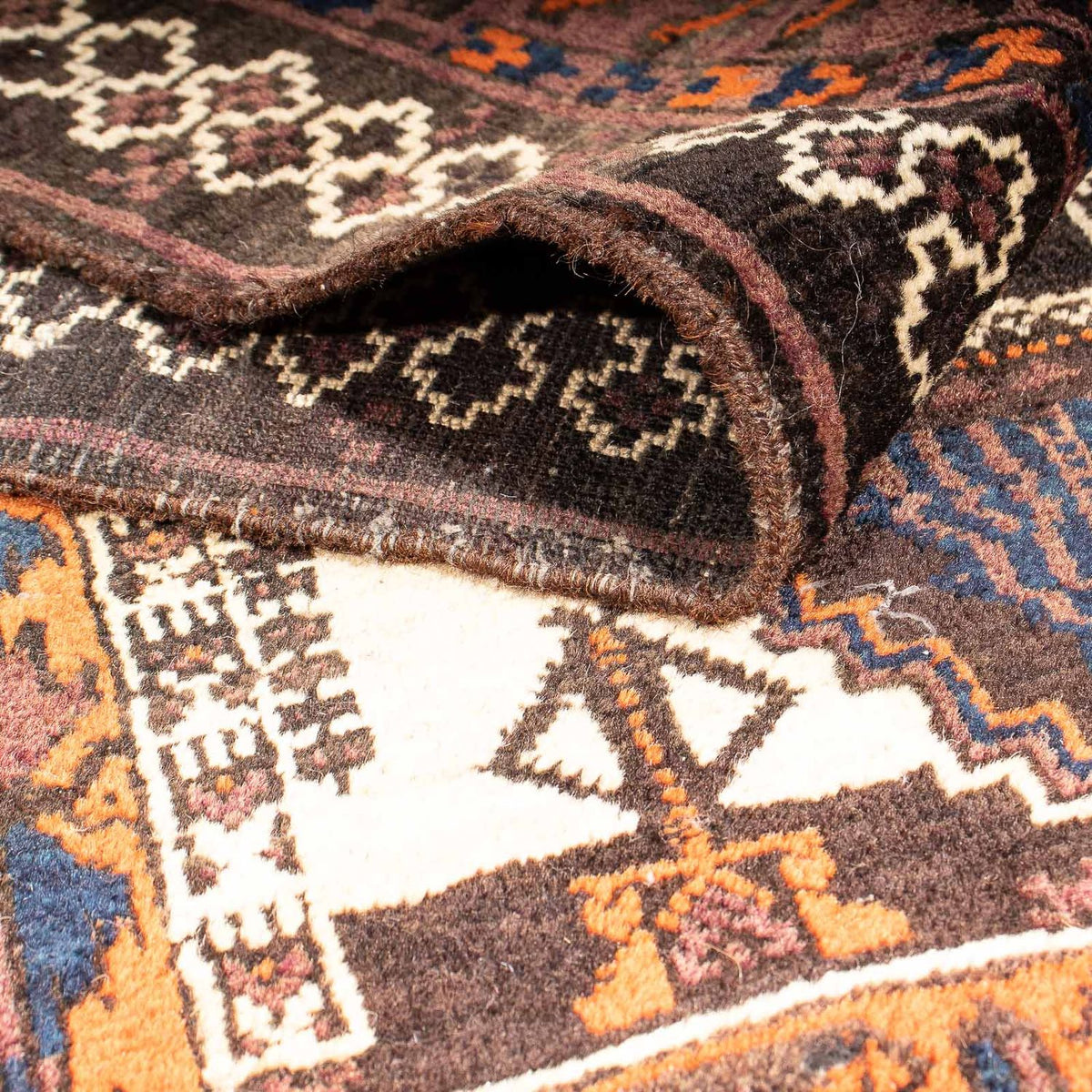 Belutsch Rug - 192 x 111 cm - brown