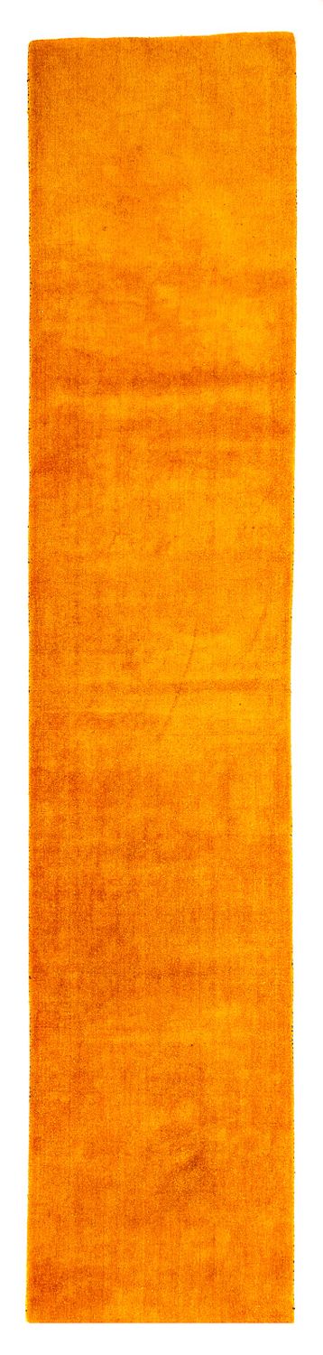 Runner Gabbeh Rug - Loribaft Perser - 395 x 80 cm - orange