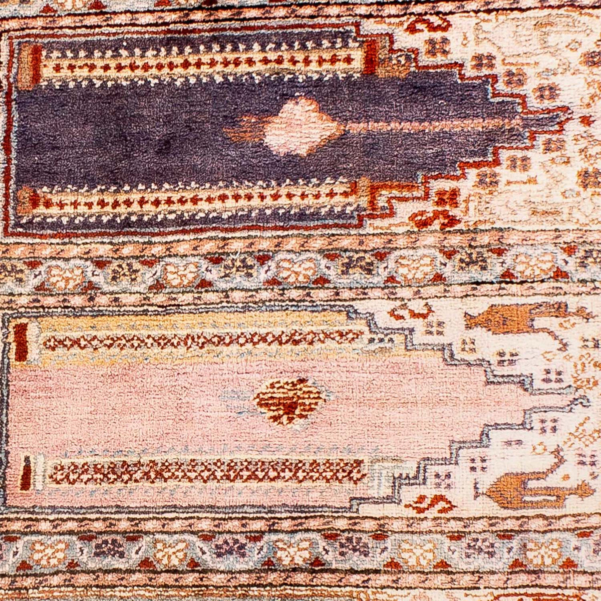 Silk Rug - Kayseri - 127 x 90 cm - multicolored