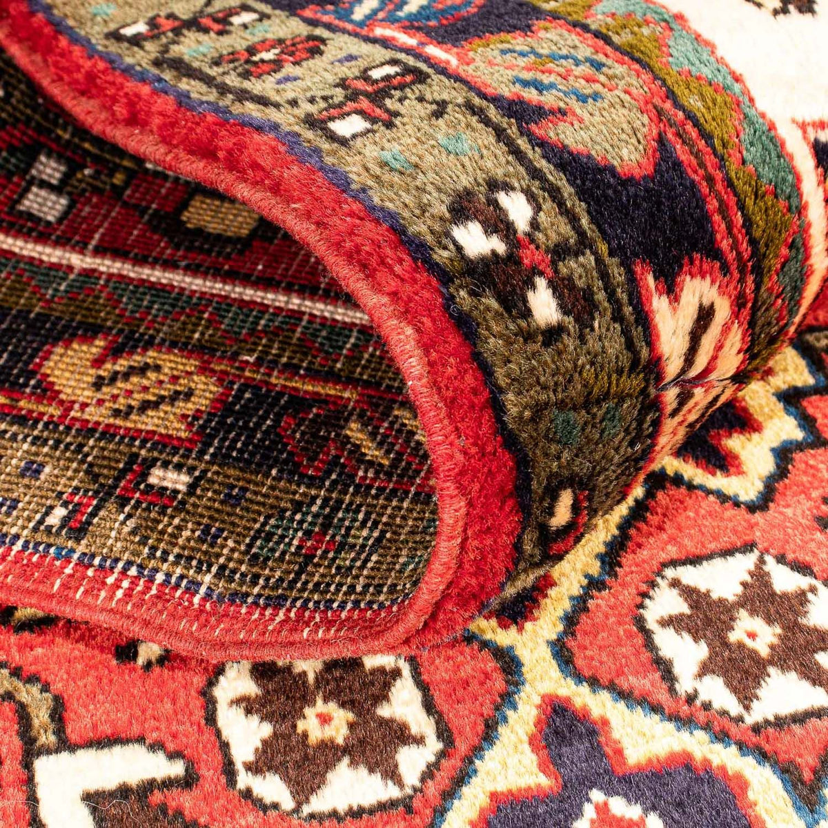 Runner Perser Rug - Nomadic - 213 x 86 cm - dark red