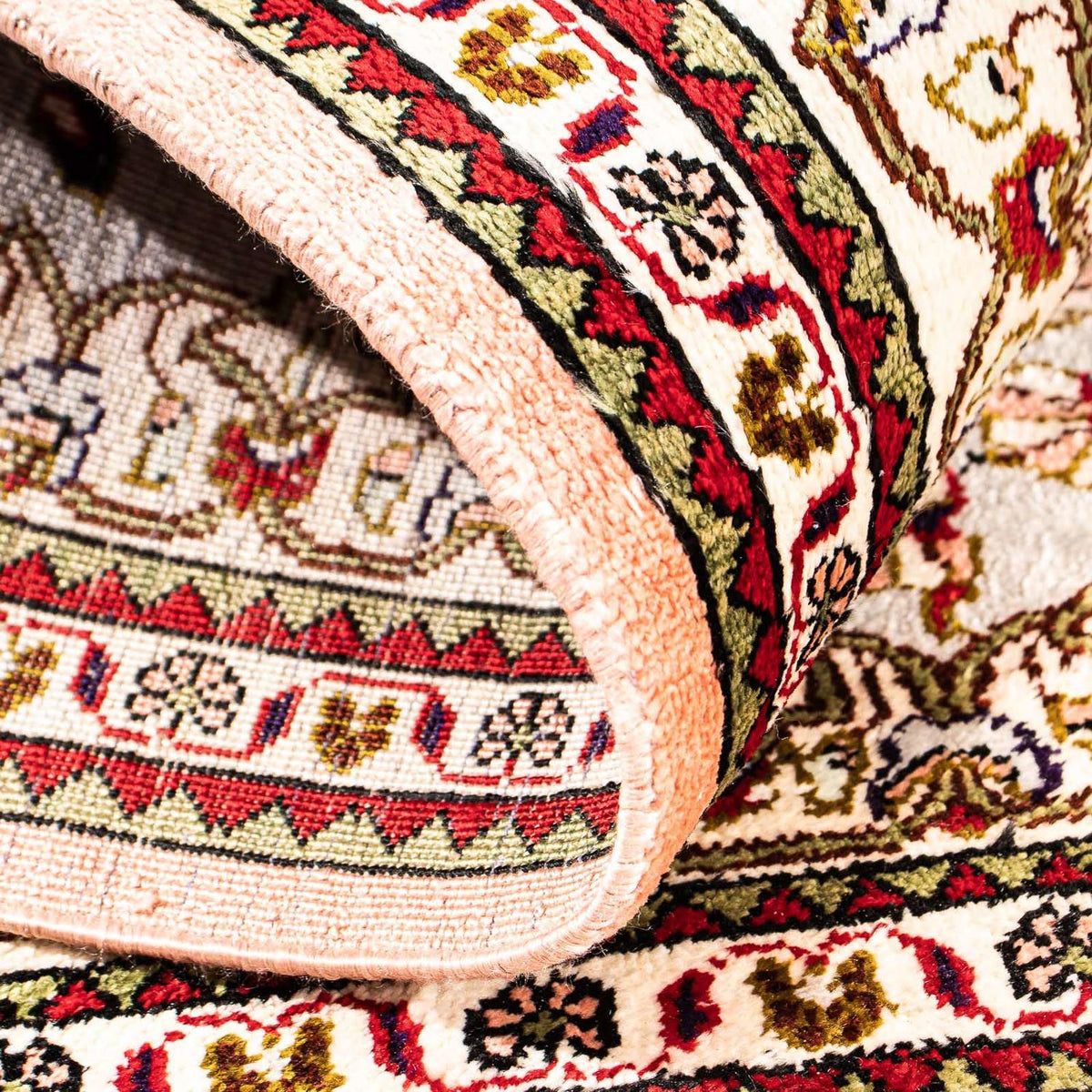 Silk Rug - Ghom Silk - Premium - 80 x 59 cm - beige