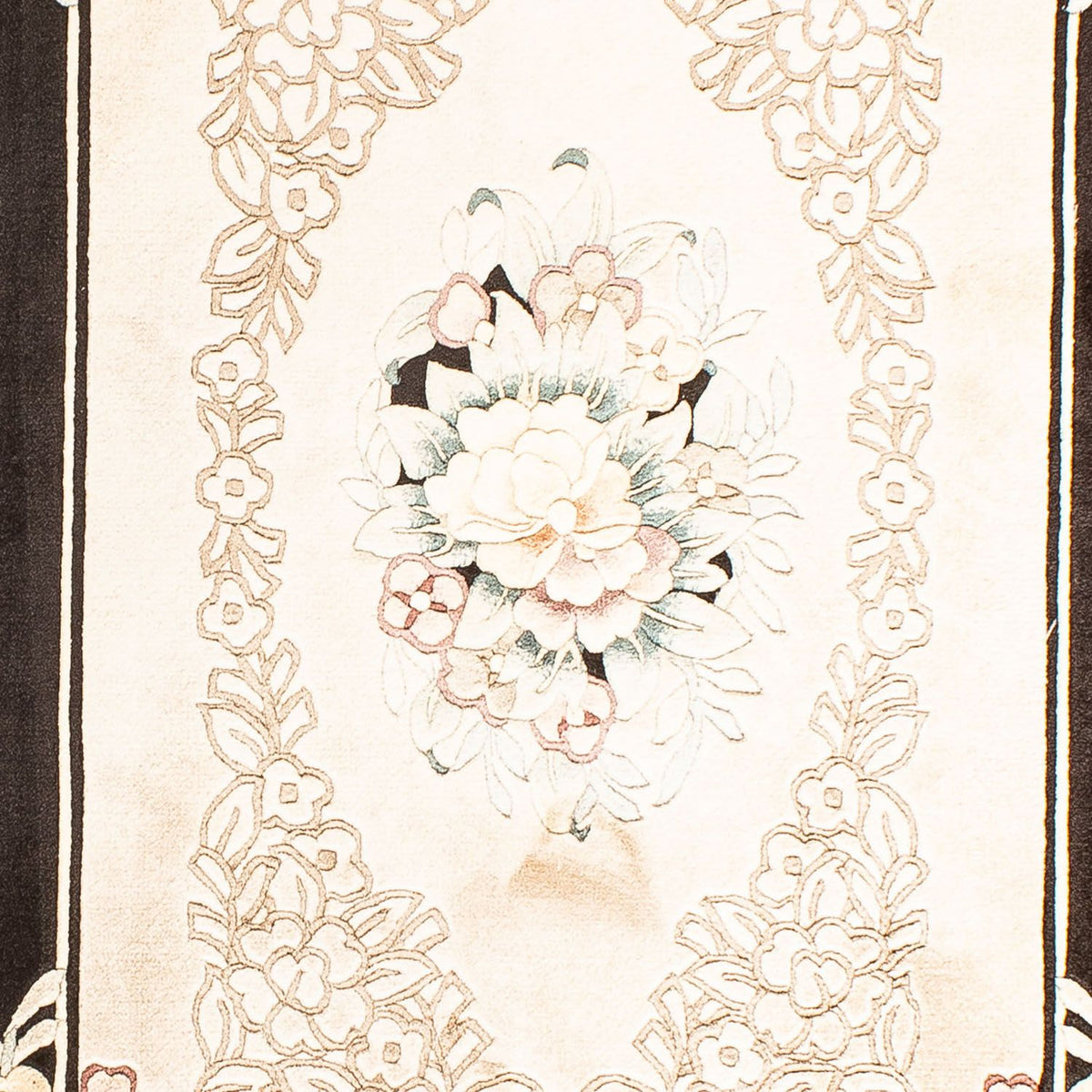 Silk Rug - Chinese Silk - 138 x 69 cm - beige