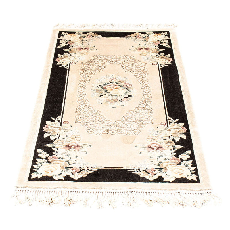 Silk Rug - Chinese Silk - 138 x 69 cm - beige