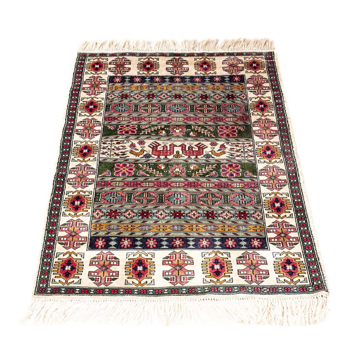 Runner Silk Rug - Kayseri - 156 x 76 cm - multicolored