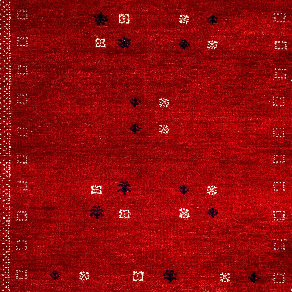 Gabbeh Rug - Loribaft Perser - 120 x 81 cm - dark red