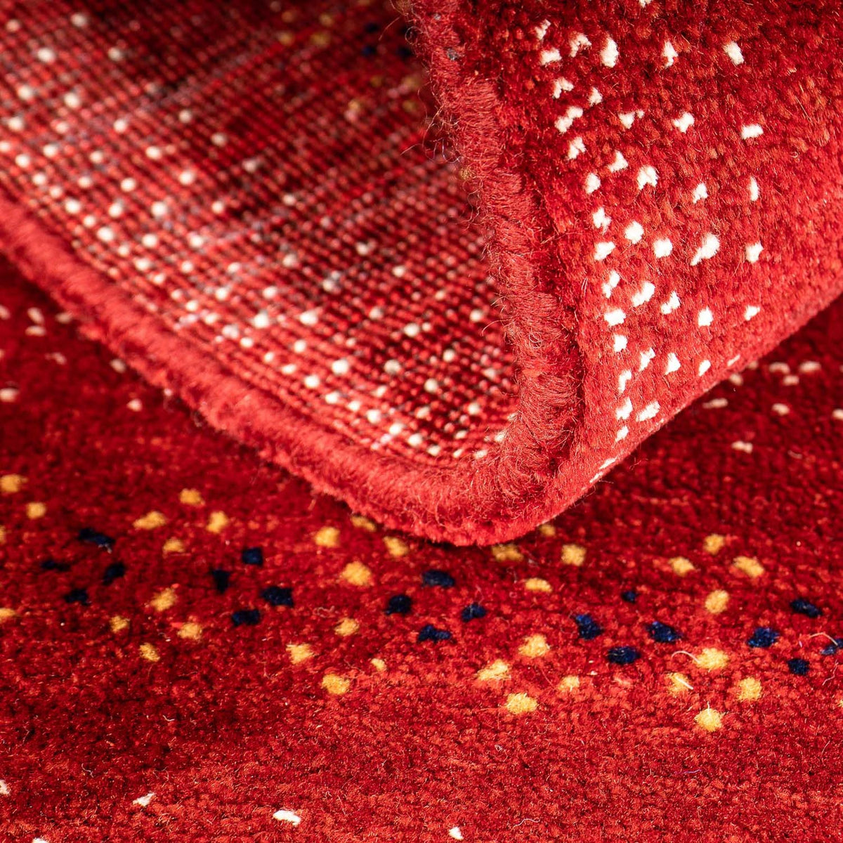 Gabbeh Rug - Loribaft Perser - 120 x 81 cm - dark red