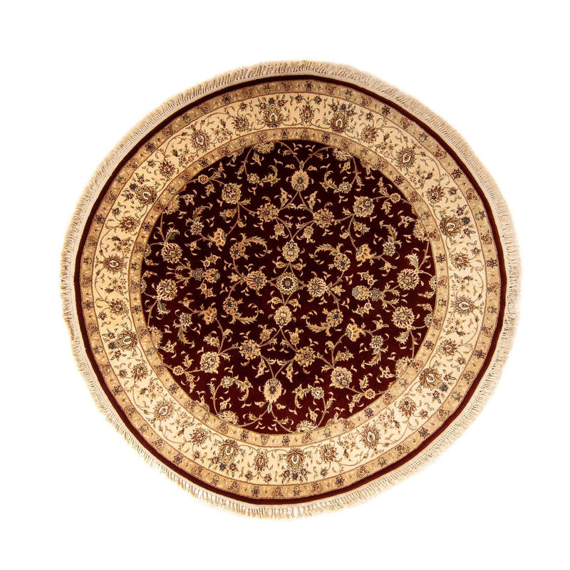 Perser Rug - Tabriz - Royal round  - 204 x 204 cm - dark red