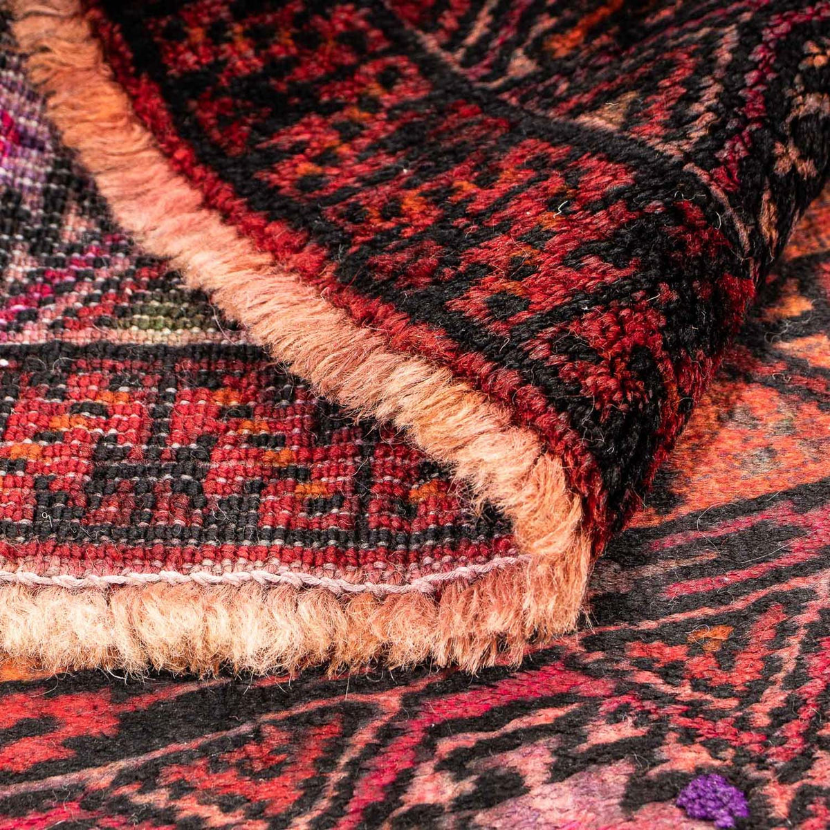 Perser Rug - Nomadic - 90 x 72 cm - dark red