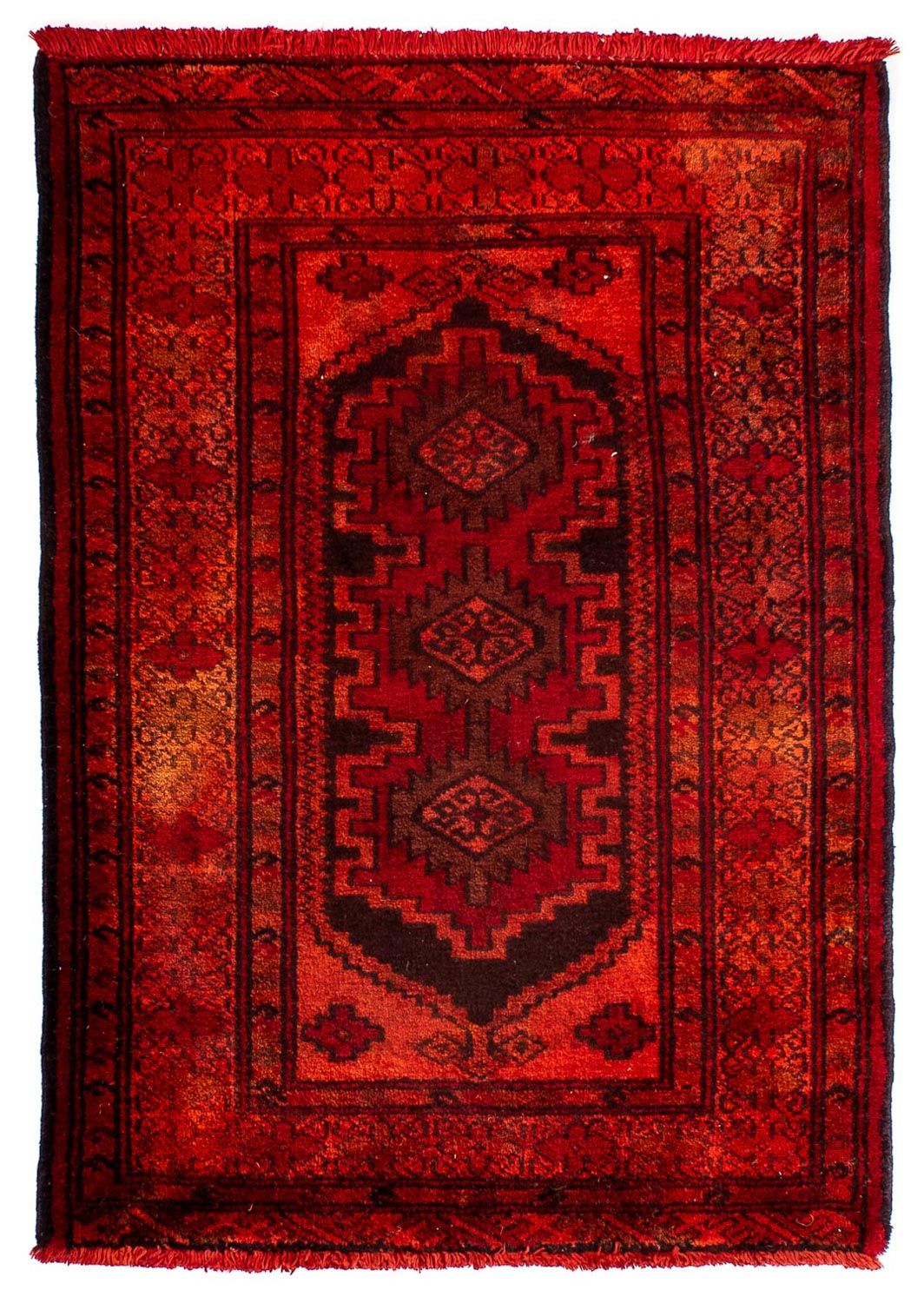 Perser Rug - Nomadic - 103 x 70 cm - dark red