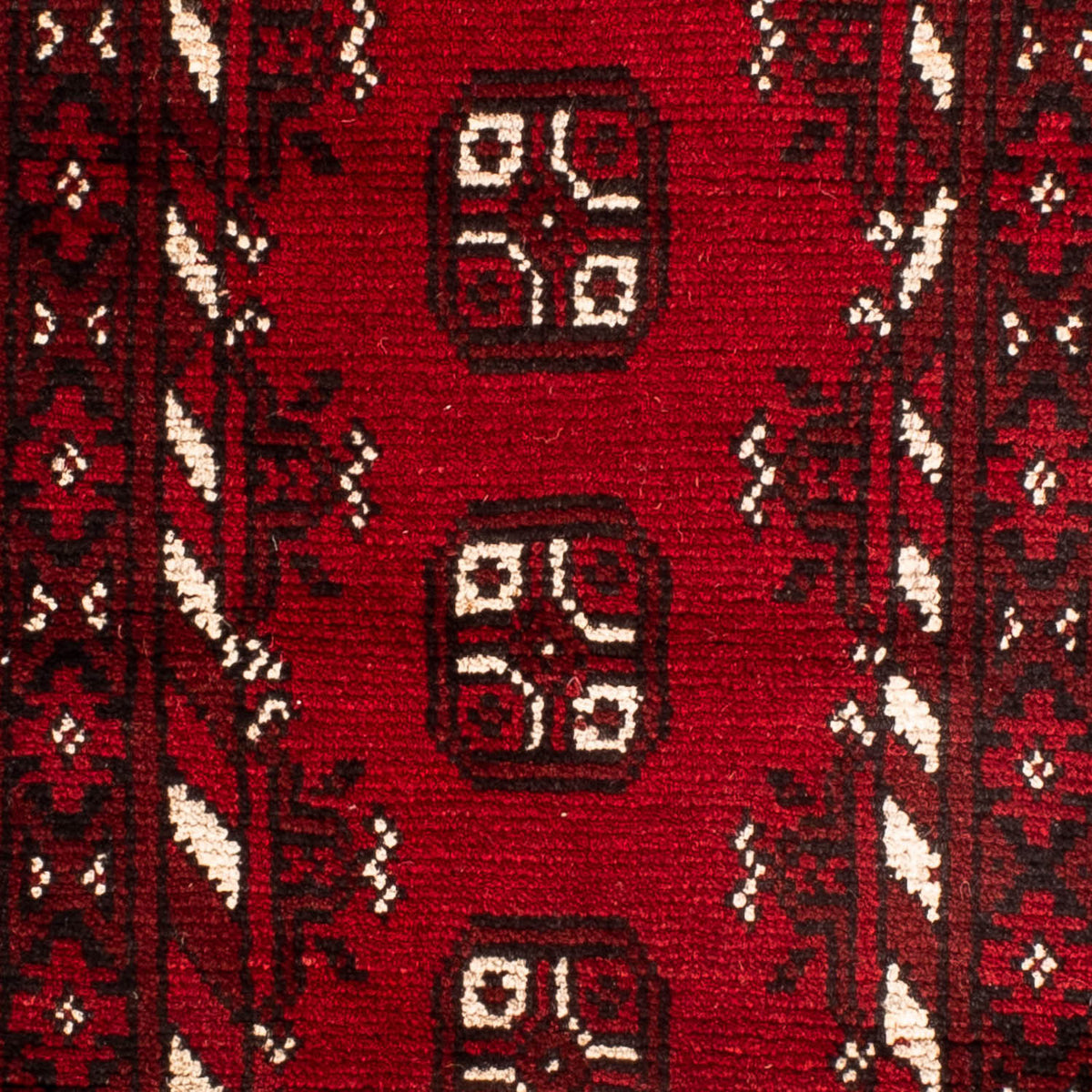 Afghan Rug - Filpa - 90 x 60 cm - dark red