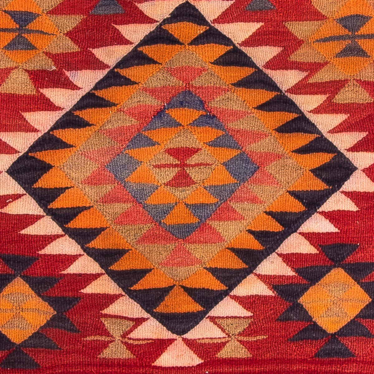 Runner Kelim Rug - Old - 380 x 135 cm - multicolored
