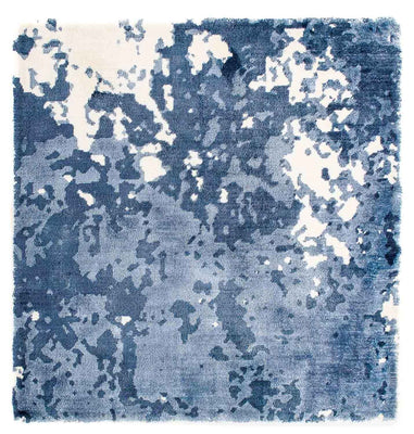 Viscose Rug square  - 70 x 70 cm - blue