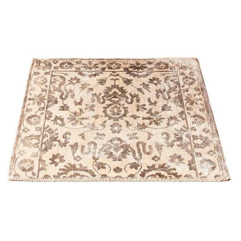 Viscose Rug square  - 70 x 70 cm - light brown