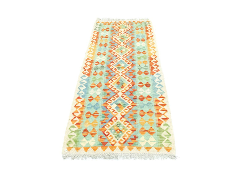 Runner Kelim Rug - Oriental - 200 x 68 cm - colorful