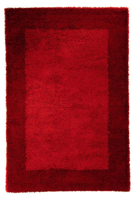 High-Pile Rug - 230 x 160 cm - dark red