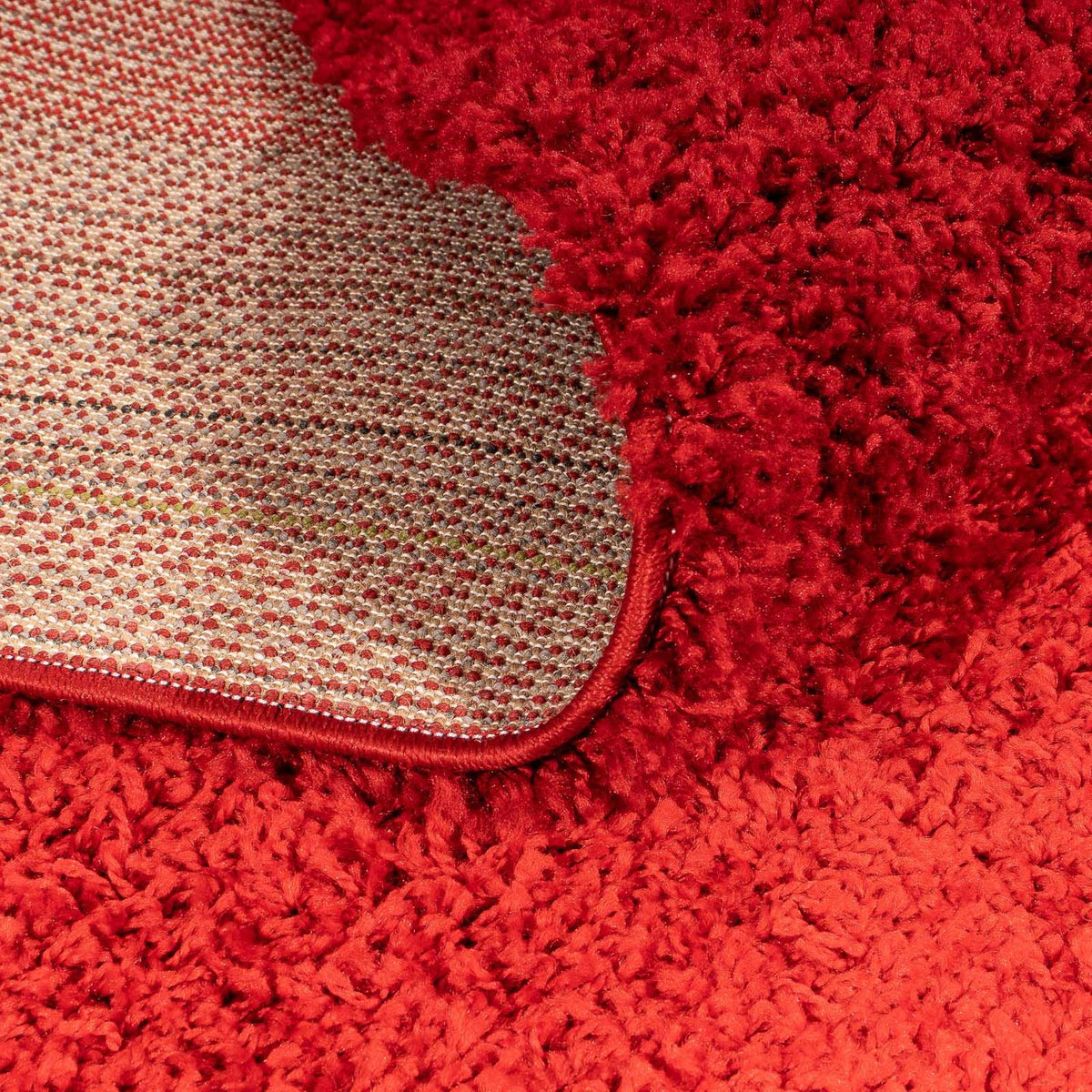 High-Pile Rug - 230 x 160 cm - dark red