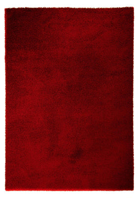 High-Pile Rug - 290 x 200 cm - dark red