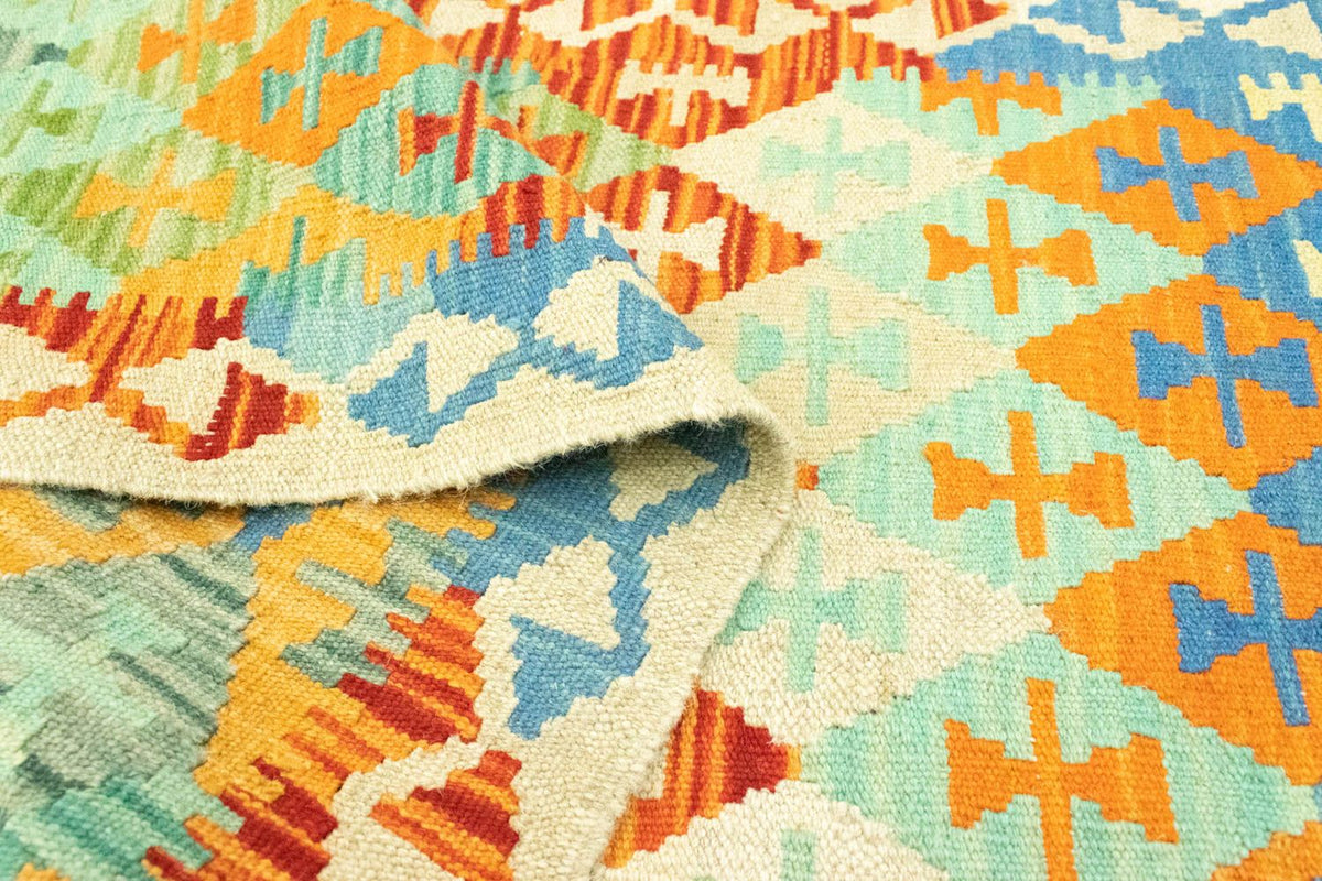 Runner Kelim Rug - Oriental - 197 x 64 cm - colorful