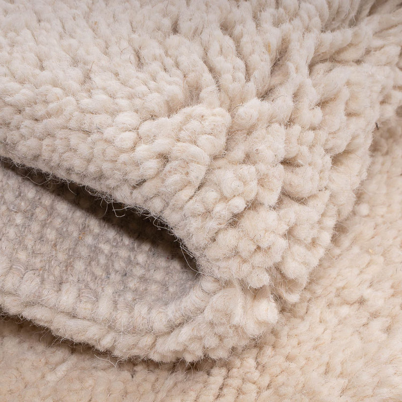 Berber Rug square  - 120 x 120 cm - beige