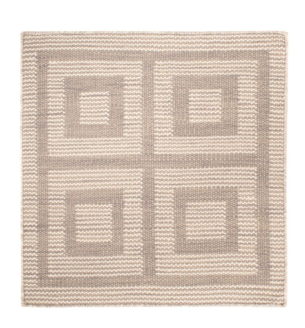Kelim Rug - Trendy square  - 60 x 60 cm - beige