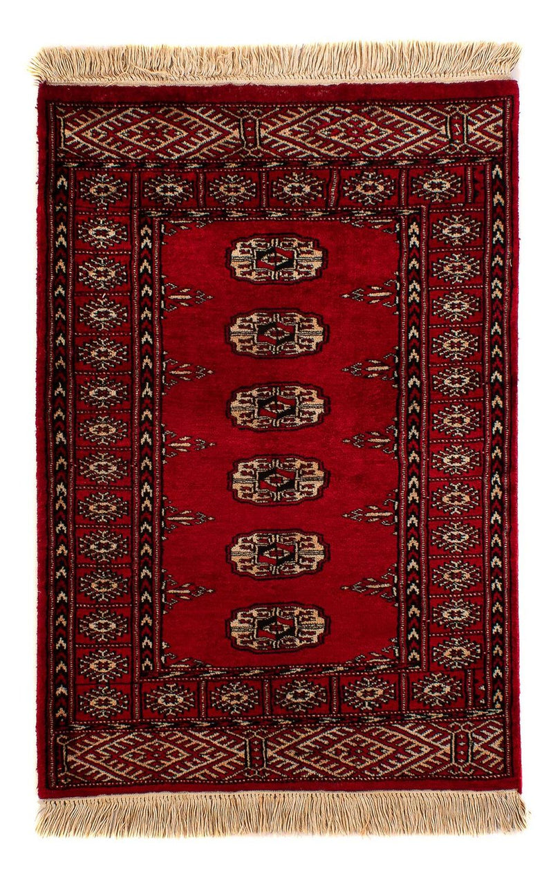 Pakistani Rug - 115 x 78 cm - dark red