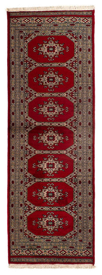 Runner Pakistani Rug - 192 x 64 cm - dark red