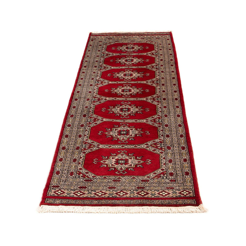 Runner Pakistani Rug - 192 x 64 cm - dark red