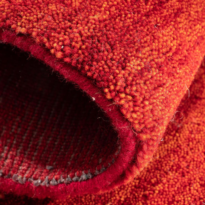 Runner Gabbeh Rug - Loribaft Indus - 107 x 47 cm - red