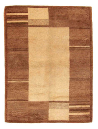 Wool Rug - 196 x 139 cm - brown