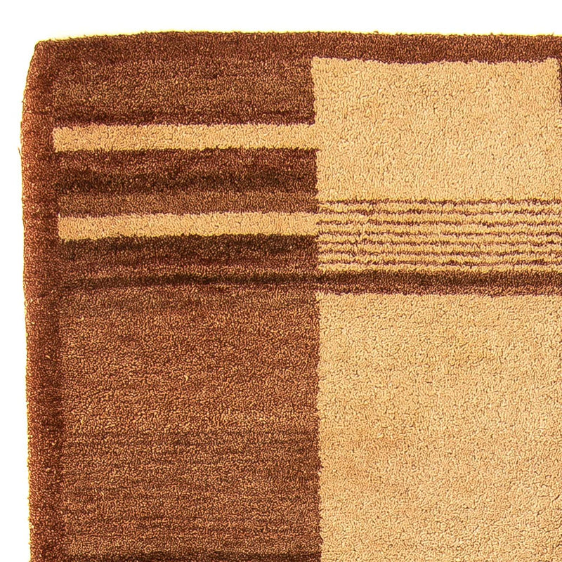 Wool Rug - 196 x 139 cm - brown