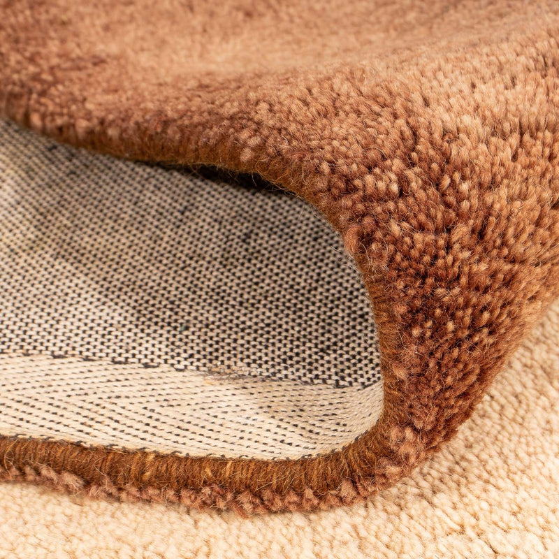 Wool Rug - 196 x 139 cm - brown