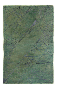 Wool Rug - 247 x 147 cm - green