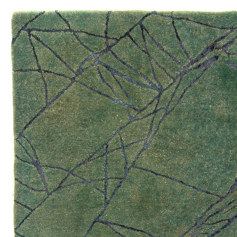 Wool Rug - 247 x 147 cm - green