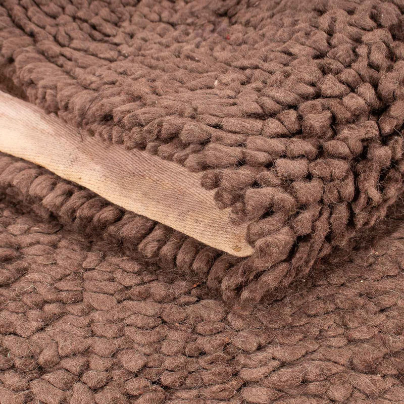 Runner High-Pile Rug - 231 x 116 cm - brown