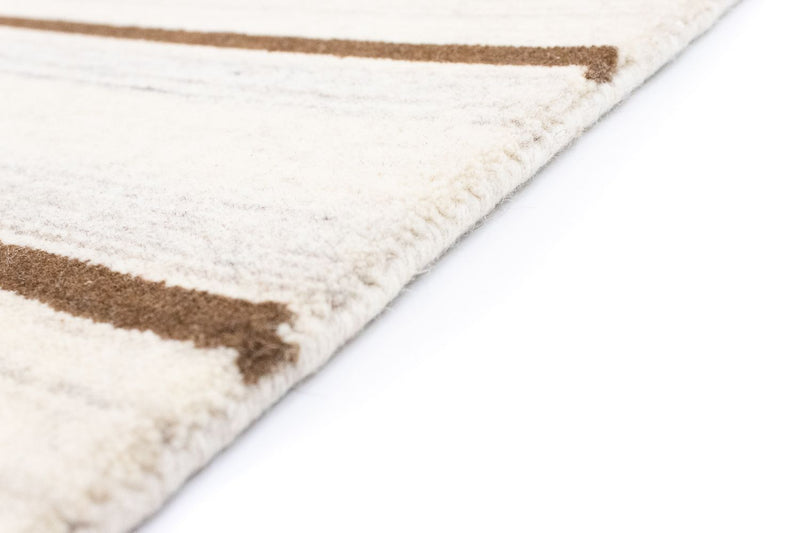 Wool Rug - 178 x 121 cm - beige