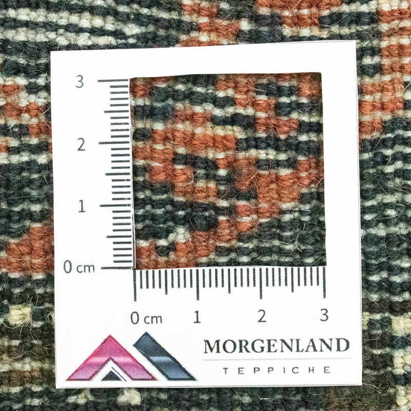 Afghan Rug square  - 66 x 64 cm - blue