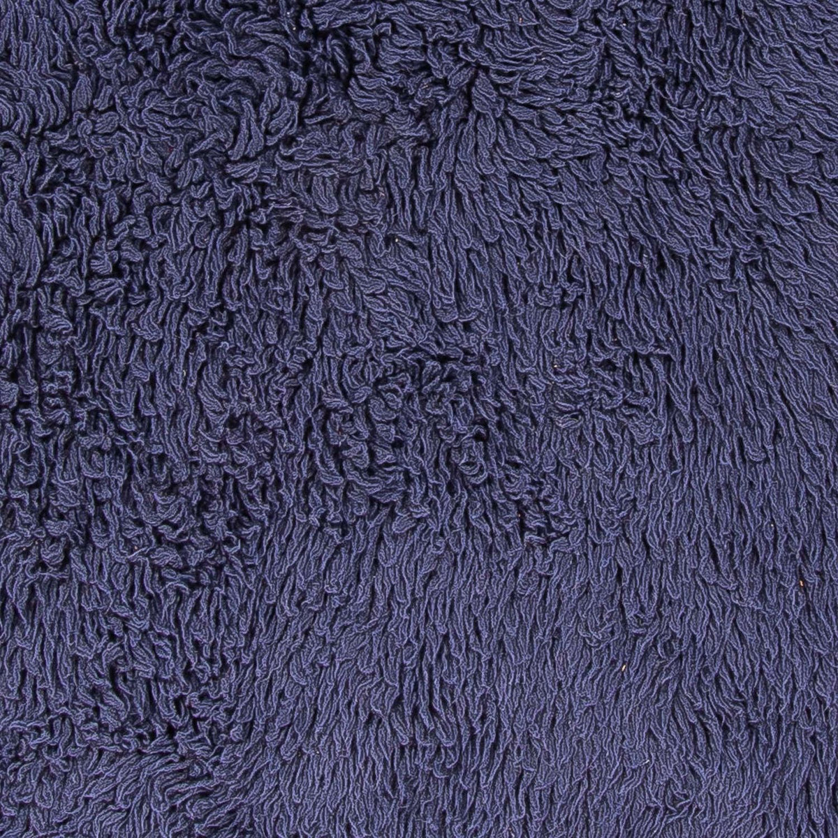 High-Pile Rug round  - 261 x 261 cm - dark blue