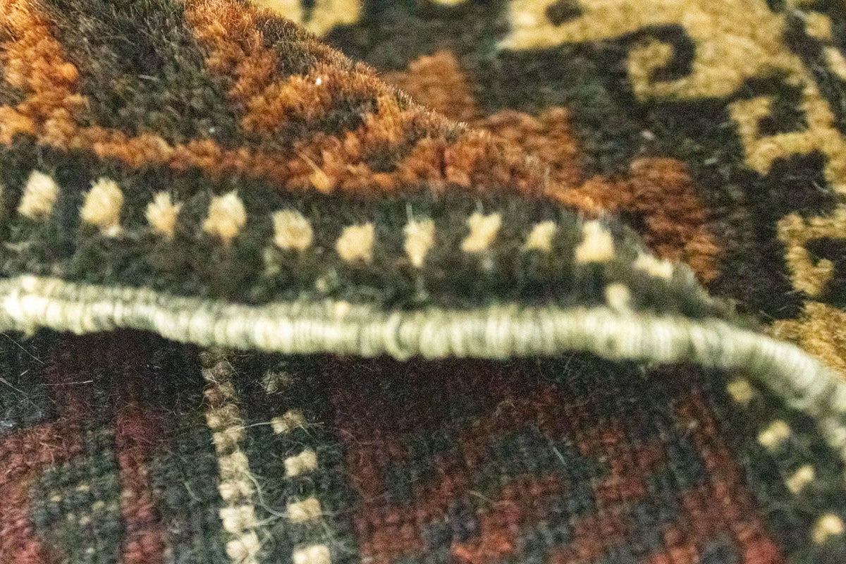 Afghan Rug square  - 47 x 41 cm - brown