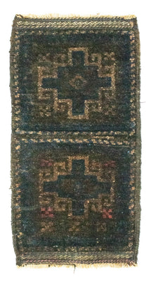 Afghan Rug - 47 x 25 cm - blue